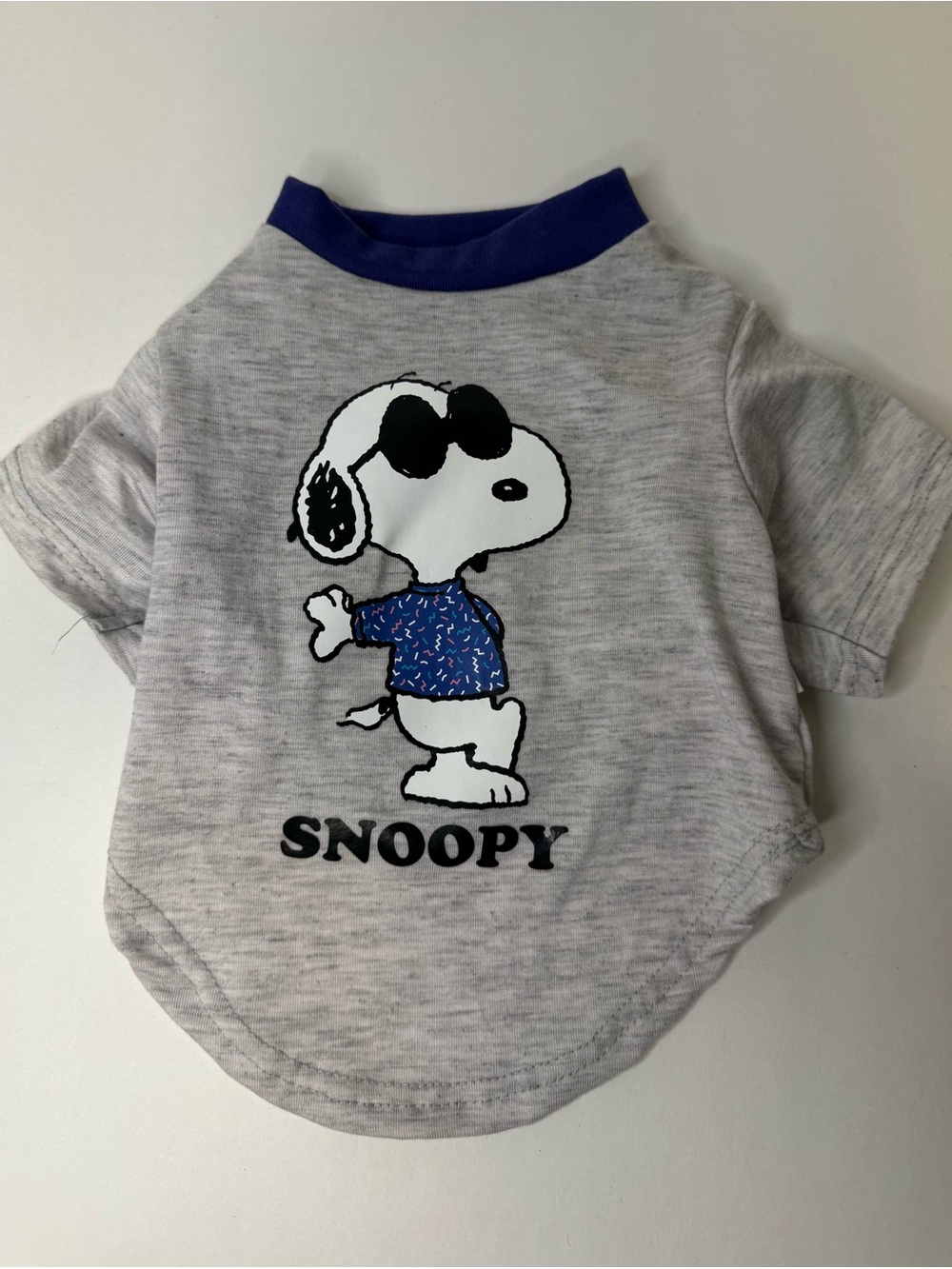 Officially Licensed Peanuts "Joe Cool" Snoopy Dog Shirt – Size Extra Small (XS)